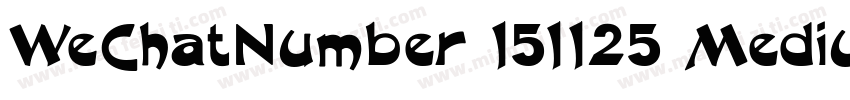 WeChatNumber 151125 Medium字体转换